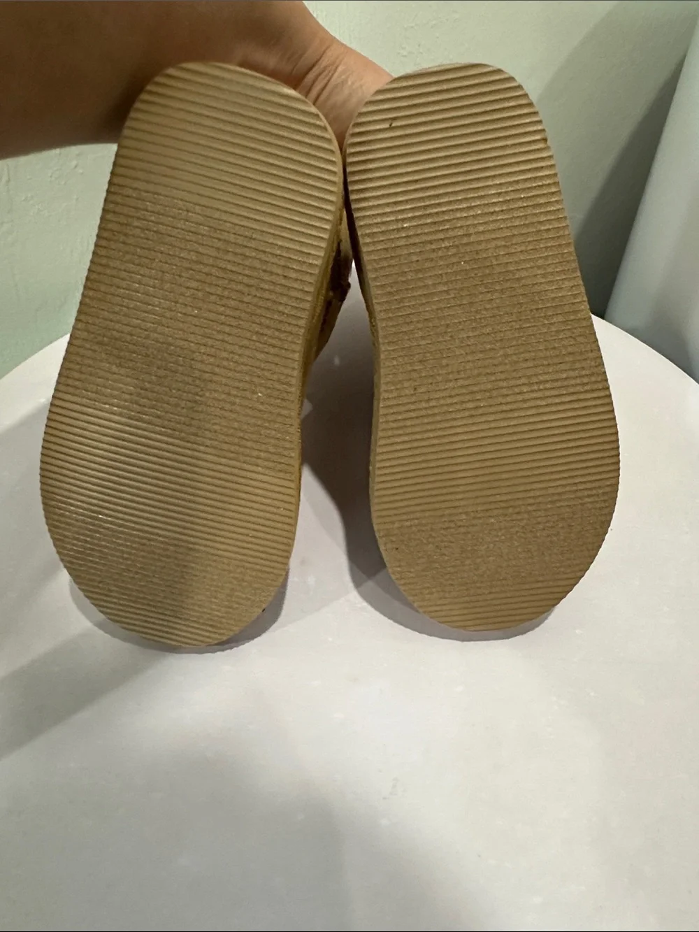 Old Navy Kids Chestnut Tan Cozy Slip-On Booties